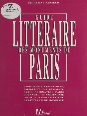 cover image of Le guide littéraire des monuments de Paris